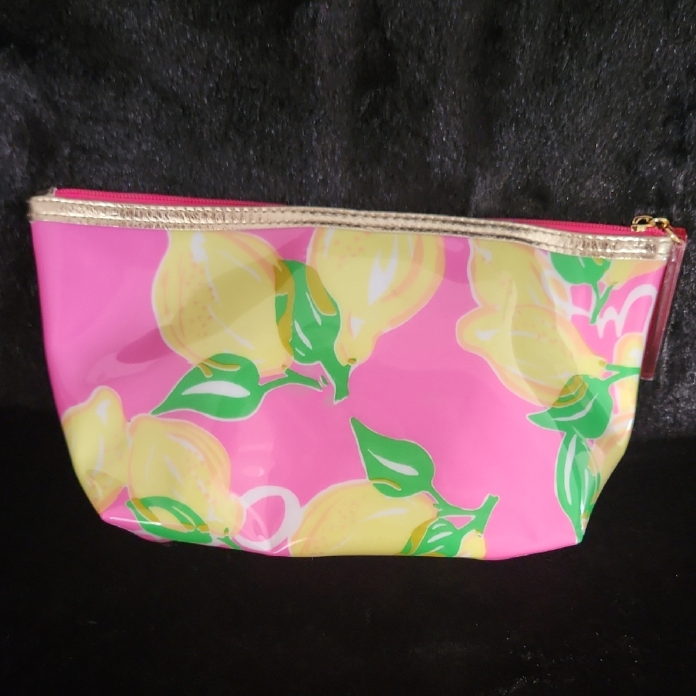 Makeup Bundle!!!!+ Estee Lauder x Lilly Pulitzer Pink Lemon Print Cosmetic Pouch - Picture 2 of 2
